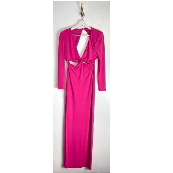 NOOKIE Jewel Gown in Neon Pink Size X-Large - Picture 5 of 15